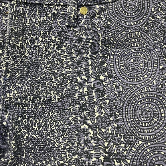 TORY BURCH Super Skinny Jeans with Purple Floral Pattern Womens size 28 denim - Picture 16 of 16